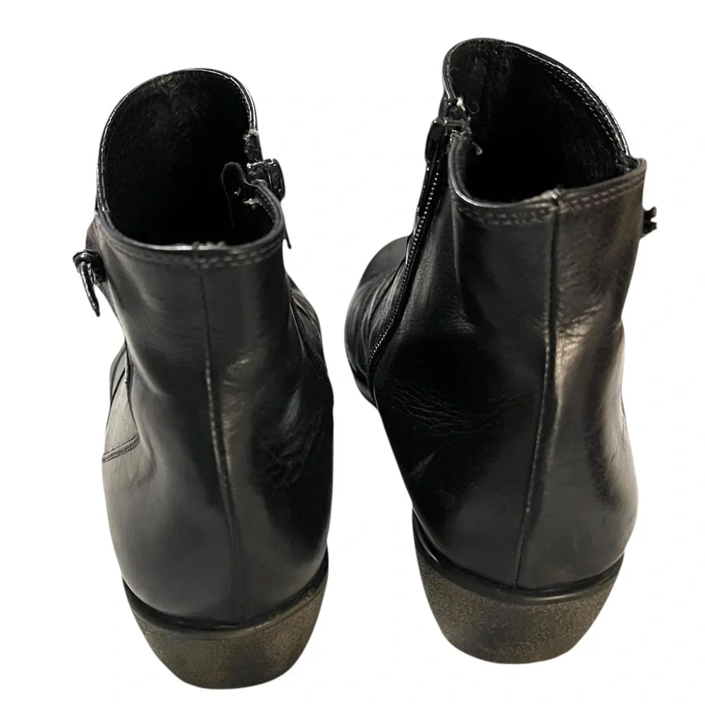HORAS MADE IN SPAIN Leather Boots Women’s Size 7 / EU Size 37 Black 3110-17